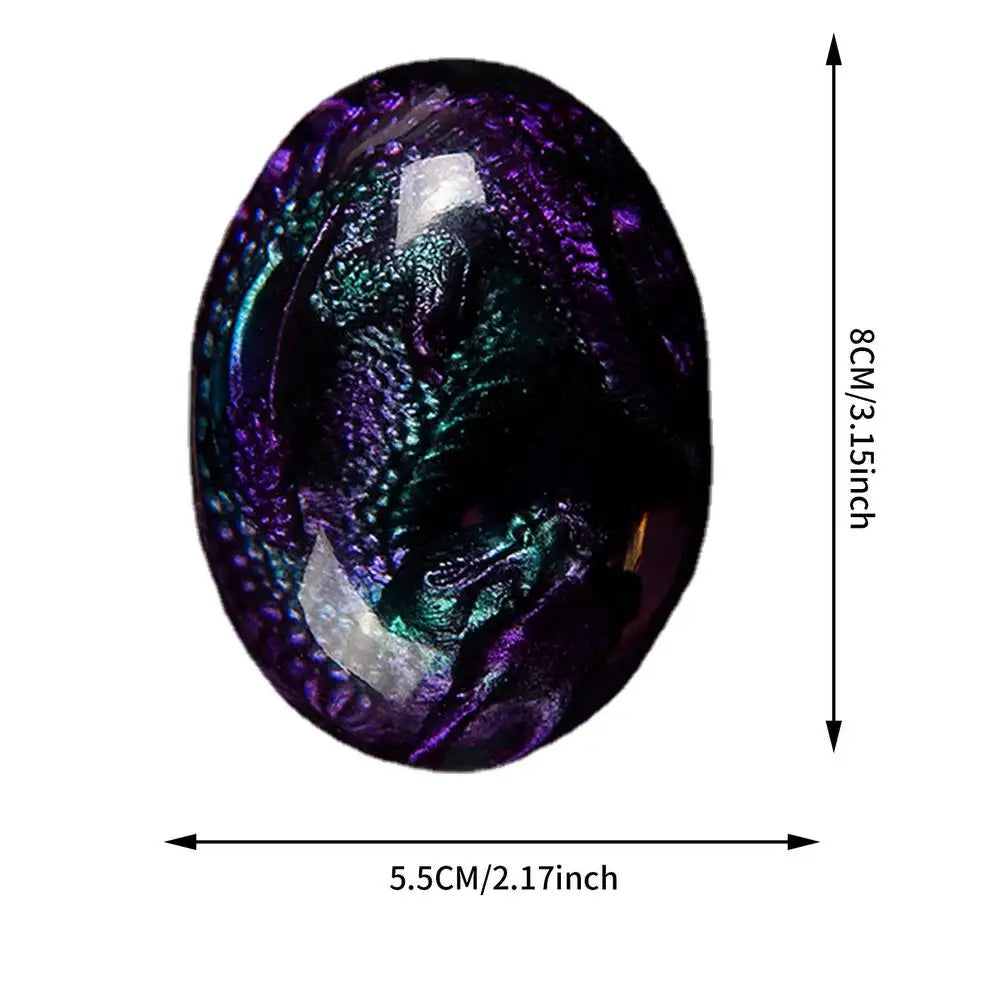 Resin Purple Lava Dragon Egg Purple Octopus Eight Claw Base Ornaments Resin Crafts Gifts To Friends For Desktop Ornaments Gifts