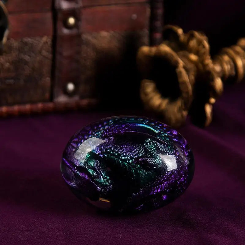 Resin Purple Lava Dragon Egg Purple Octopus Eight Claw Base Ornaments Resin Crafts Gifts To Friends For Desktop Ornaments Gifts